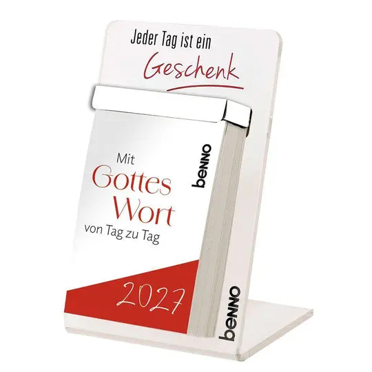 Der christliche Abreißkalender 2027 mit Acrylglac-Aufsteller