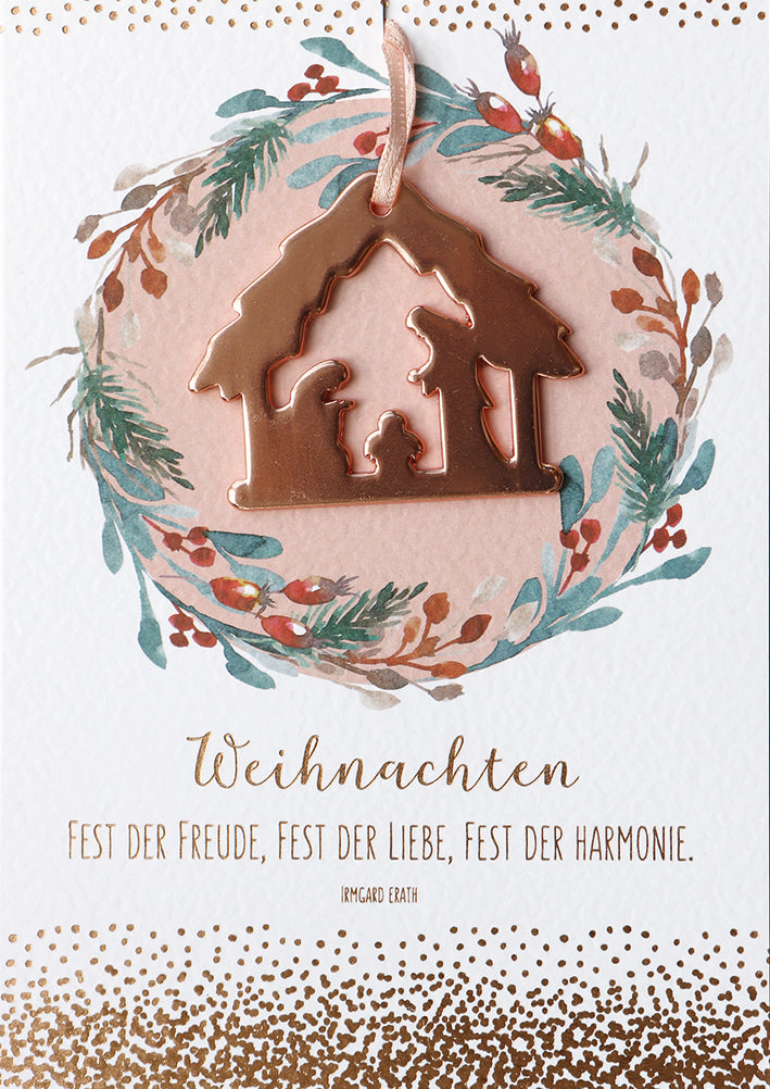 Weihnachtskarte - Frohe und gesegnete Weihnachten