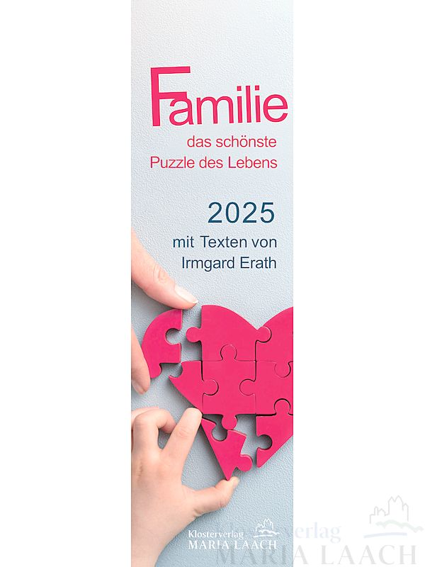 Lesezeichenkalender Familie - das schönste Puzzle des Lebens 2025