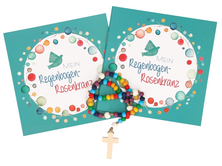 Geschenkset - Mein Regenbogen Rosenkranz