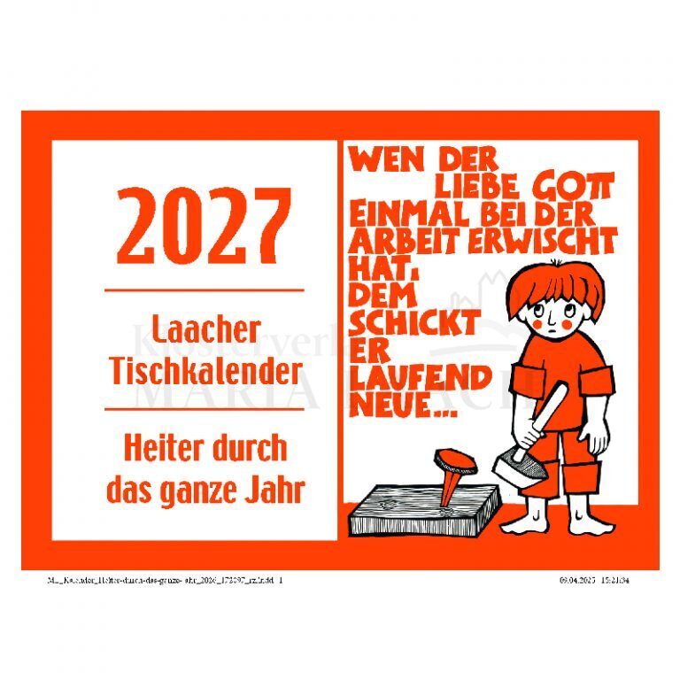 Laacher Tischkalender 2027 - Heiter durch das ganze Jahr