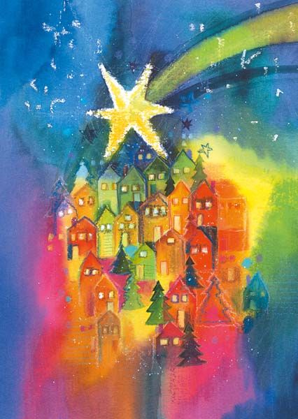 Weihnachts-Kartenbox  - Sterne des Herzens