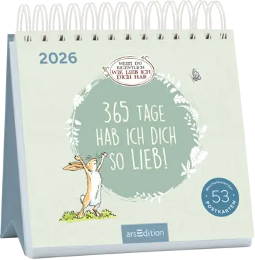 365 Tage hab ich dich so lieb! Postkartenkalender 2026