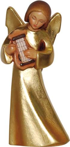 Marias Engel mit Harfe-Leo Moroder-Devotionalien,Engel,Figuren