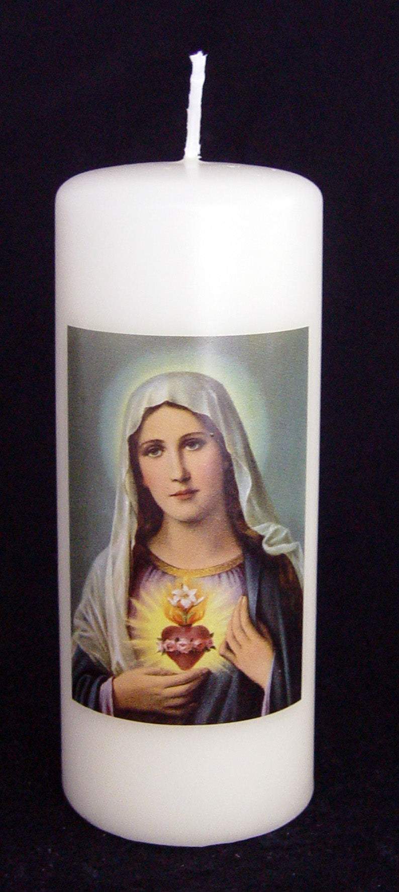 Herz Marien-Kerze-Nikolai-Kerzen