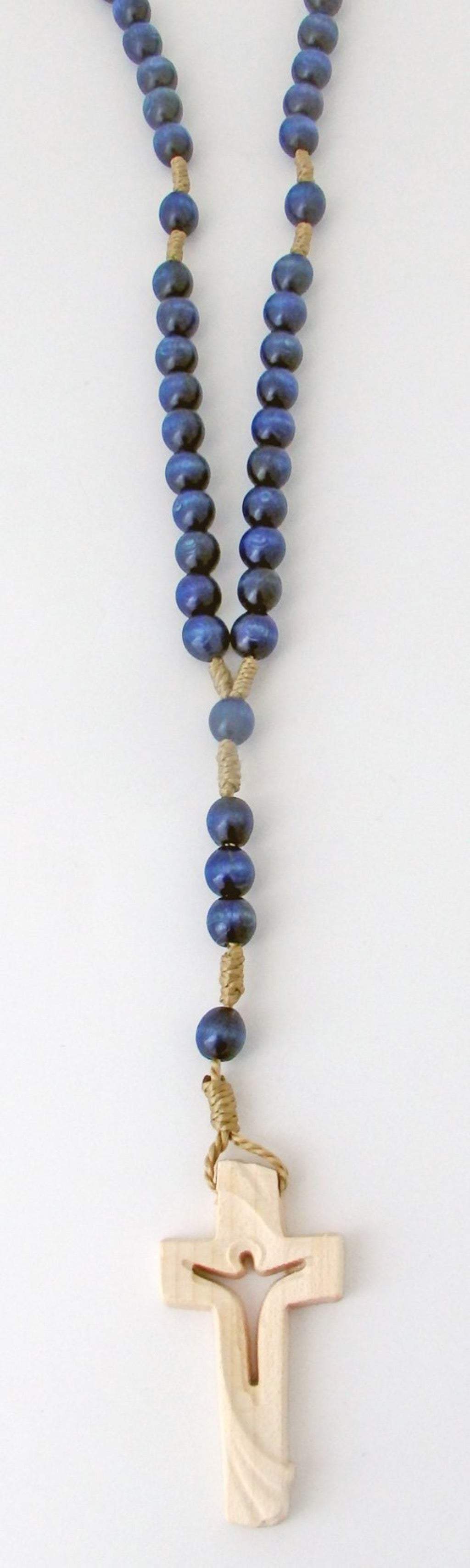 Rosenkranz dunkelblau-Nikolai-Devotionalien,Rosenkränze