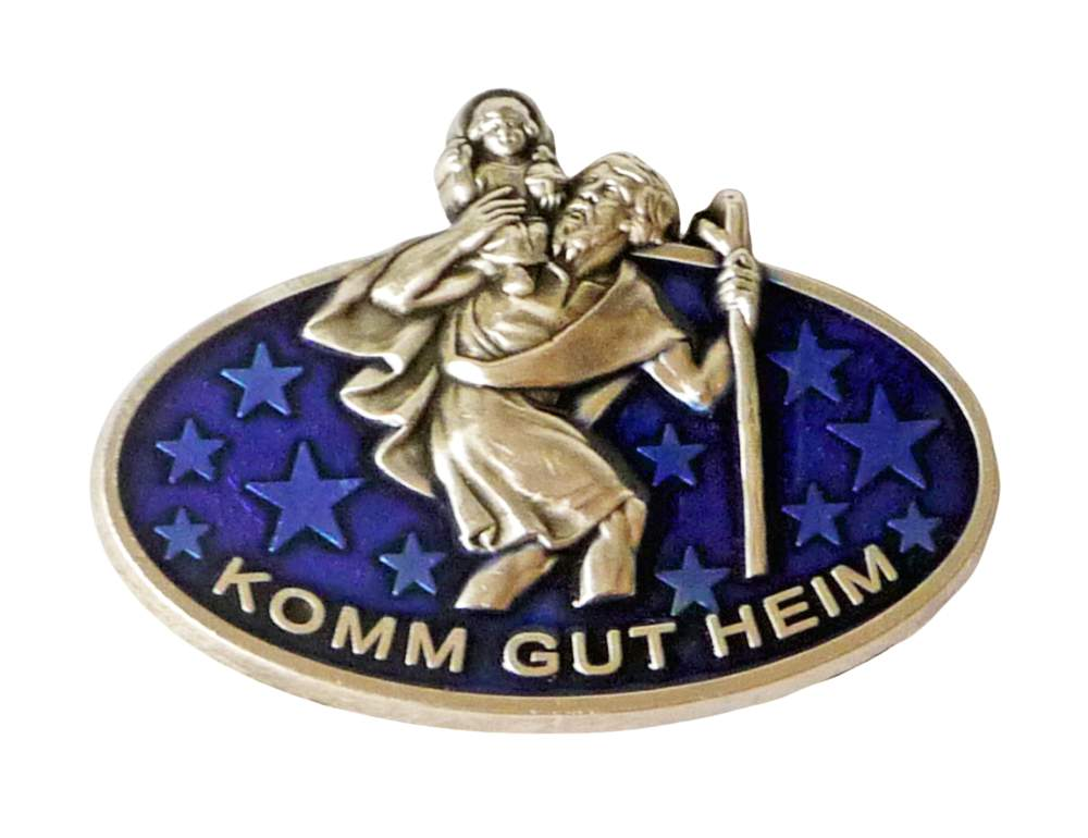 Christophorus Plakette-Nikolai-Christophorus-Plaketten,Devotionalien,Plaketten