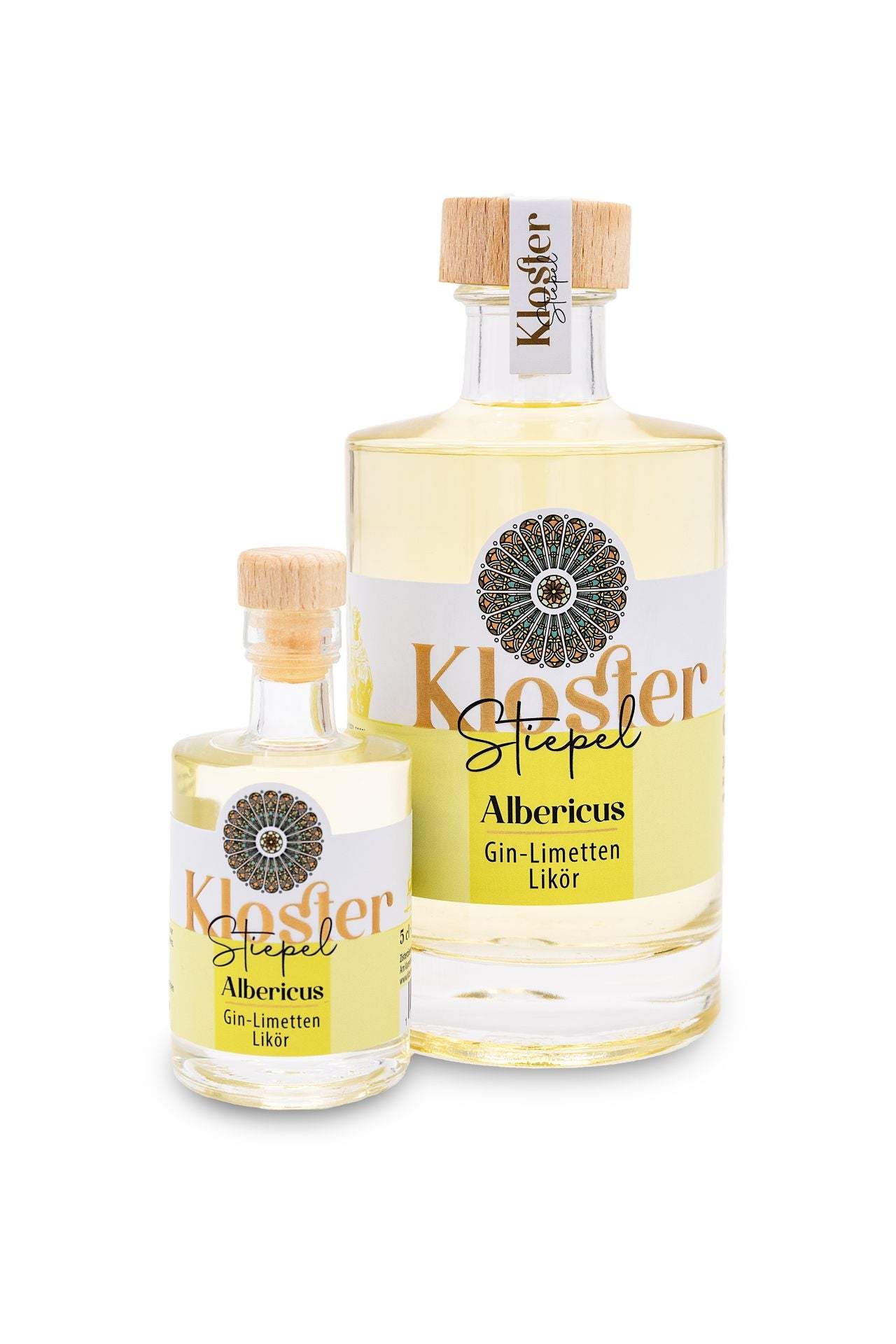 Albericus Gin Limetten Likör-Klosterladenstiepel-Klosterliköre,Spirituosen