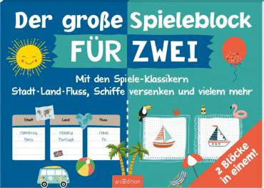 Der große Spieleblock für zwei-Ars Edition-Geschenkideen,Kinderbücher