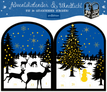 Teelichthäuschen Winter-Ars Edition-Geschenkideen,Weihnachten