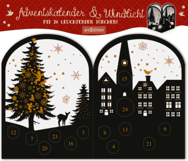 Teelichthäuschen Abendstunde-Ars Edition-Geschenkideen,Weihnachten